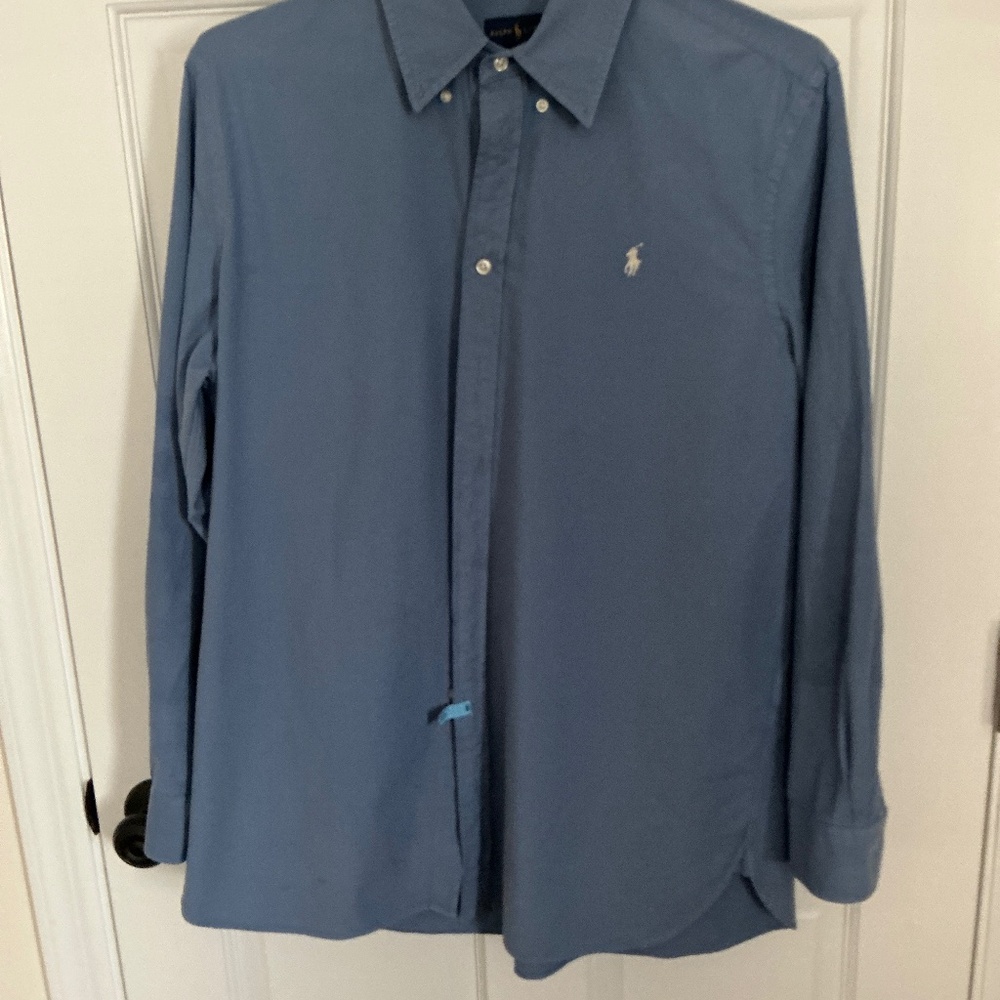 Ralph Lauren Relaxed Fit blue collared Shirt size XL